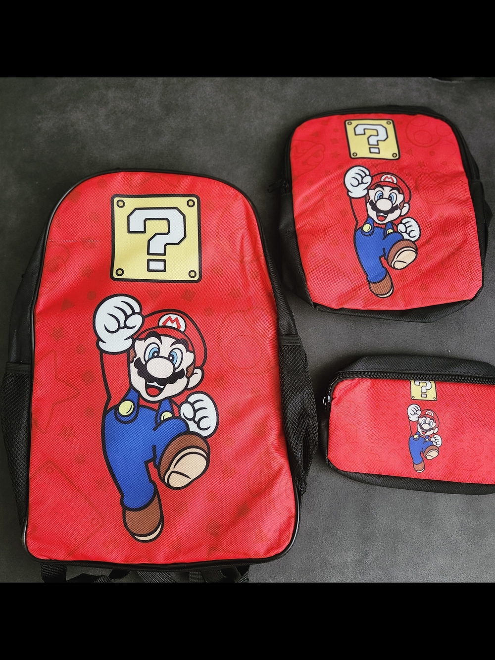 Super Mario Red Backpack Set
